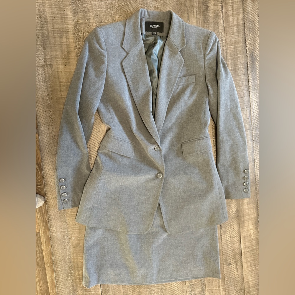 NWOT Express skirt suit blazer jacket